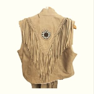 Hot Leathers Vest with matching Chaps